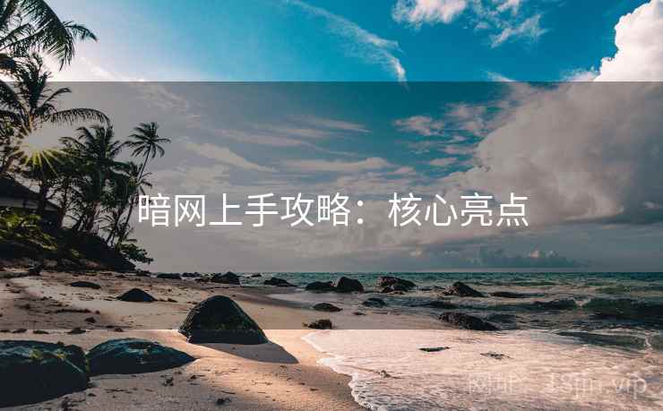 暗网上手攻略:核心亮点