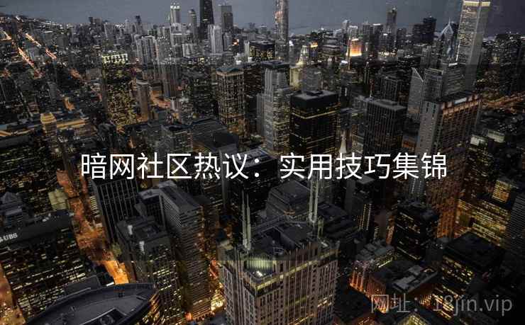 暗网社区热议：实用技巧集锦